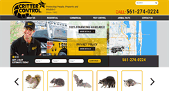 Desktop Screenshot of crittercontrolwestpalmbeach.com